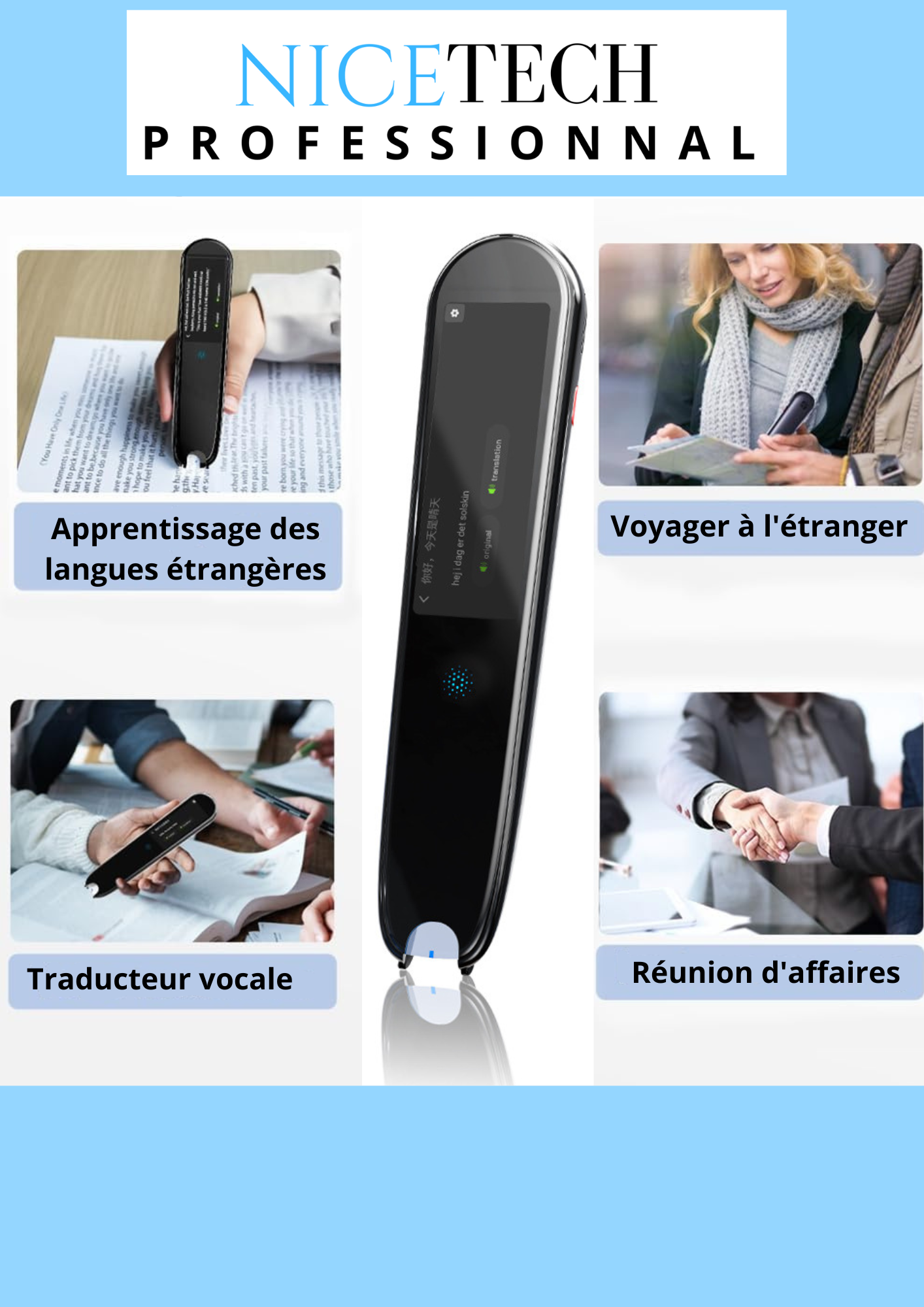 Stylo Scanner et traducteur Intelligent