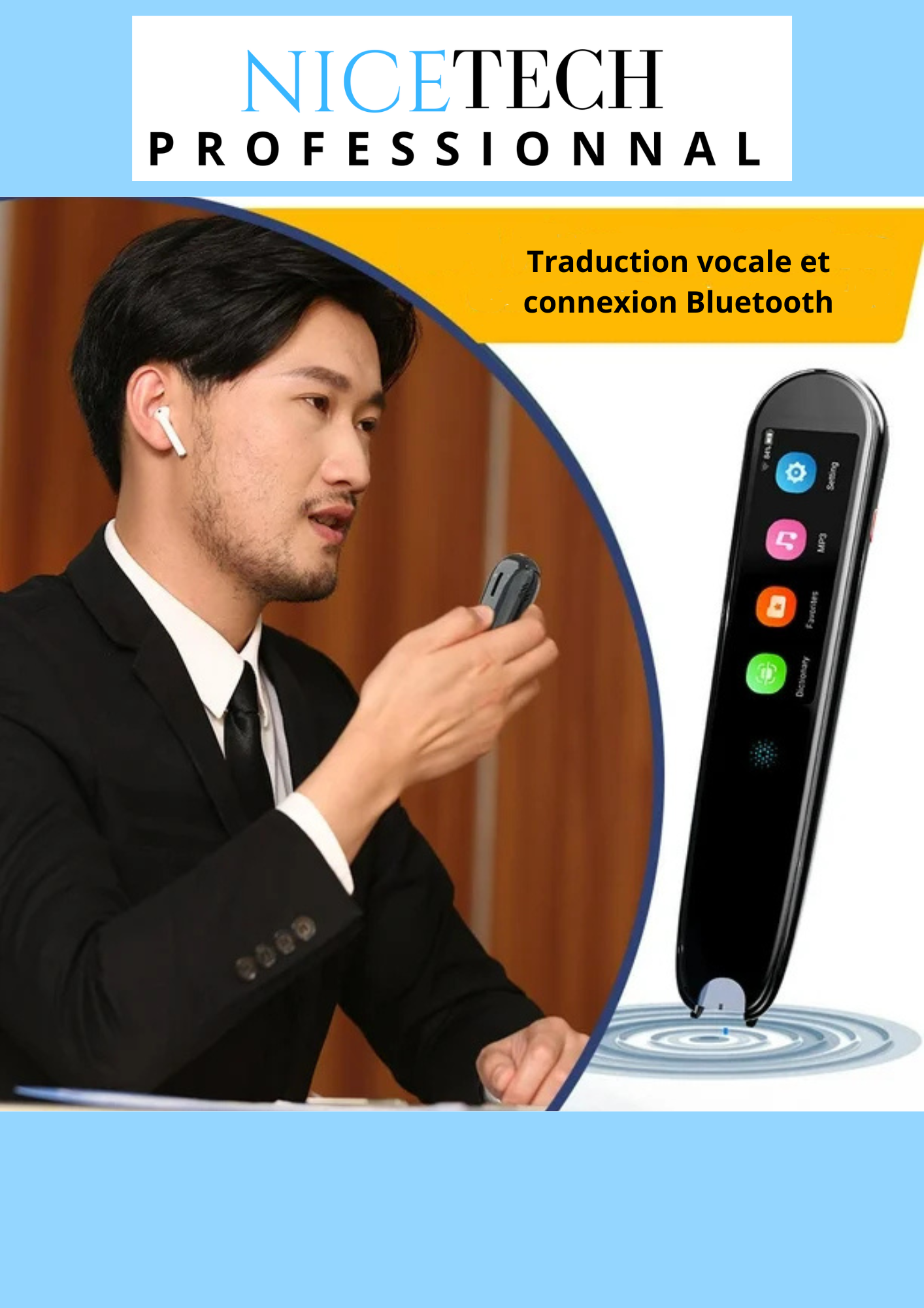 Stylo Scanner et traducteur Intelligent