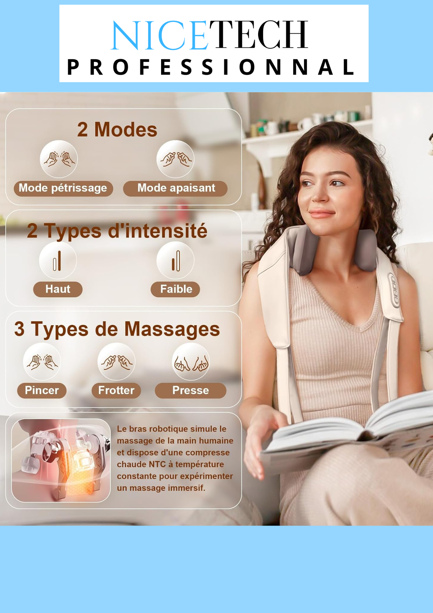 Masseur Cervical 5D